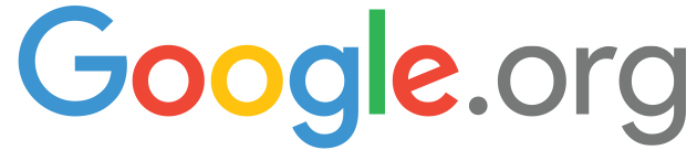 the google logo on a black background.