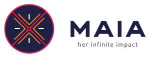the logo for maia her infinite impact.